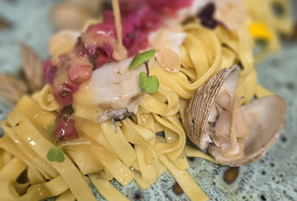 Pasta con almejas Trasmallo